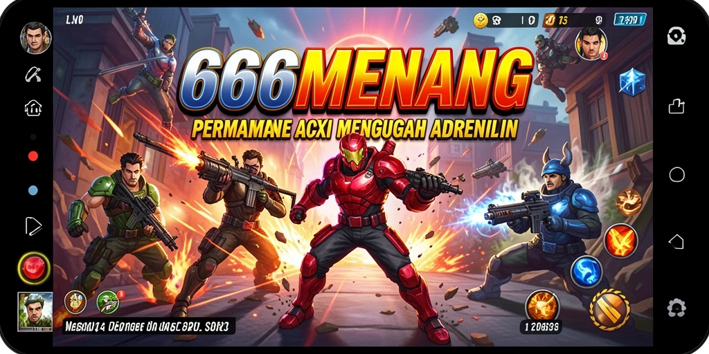 Gameplay seru dalam 666MENANG yang menegangkan.