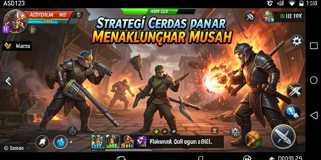 Tampilan gameplay <strong>ASD123</strong> yang mendebarkan dengan banyak unit strategis.