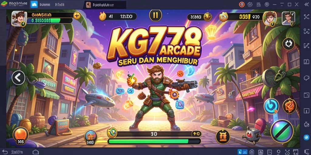 Screenshot menunjukkan gameplay seru dari KG778 dalam dunia arcade.