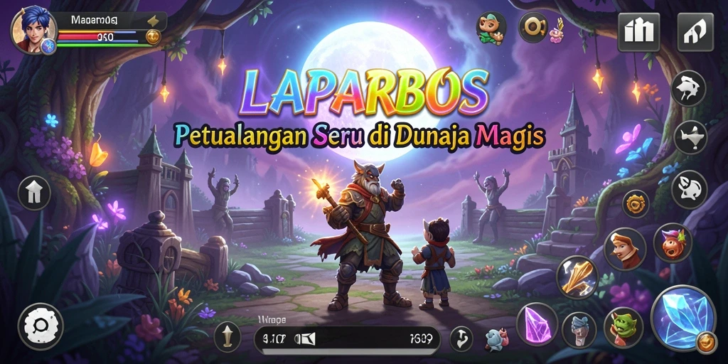 Tampilan gameplay seru di dunia magis LAPARBOS.