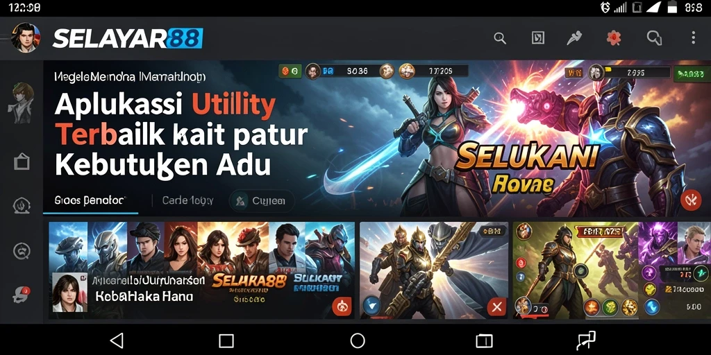 Tampilan antarmuka utama SEAYAR88 yang intuitif dan mudah dinavigasi.